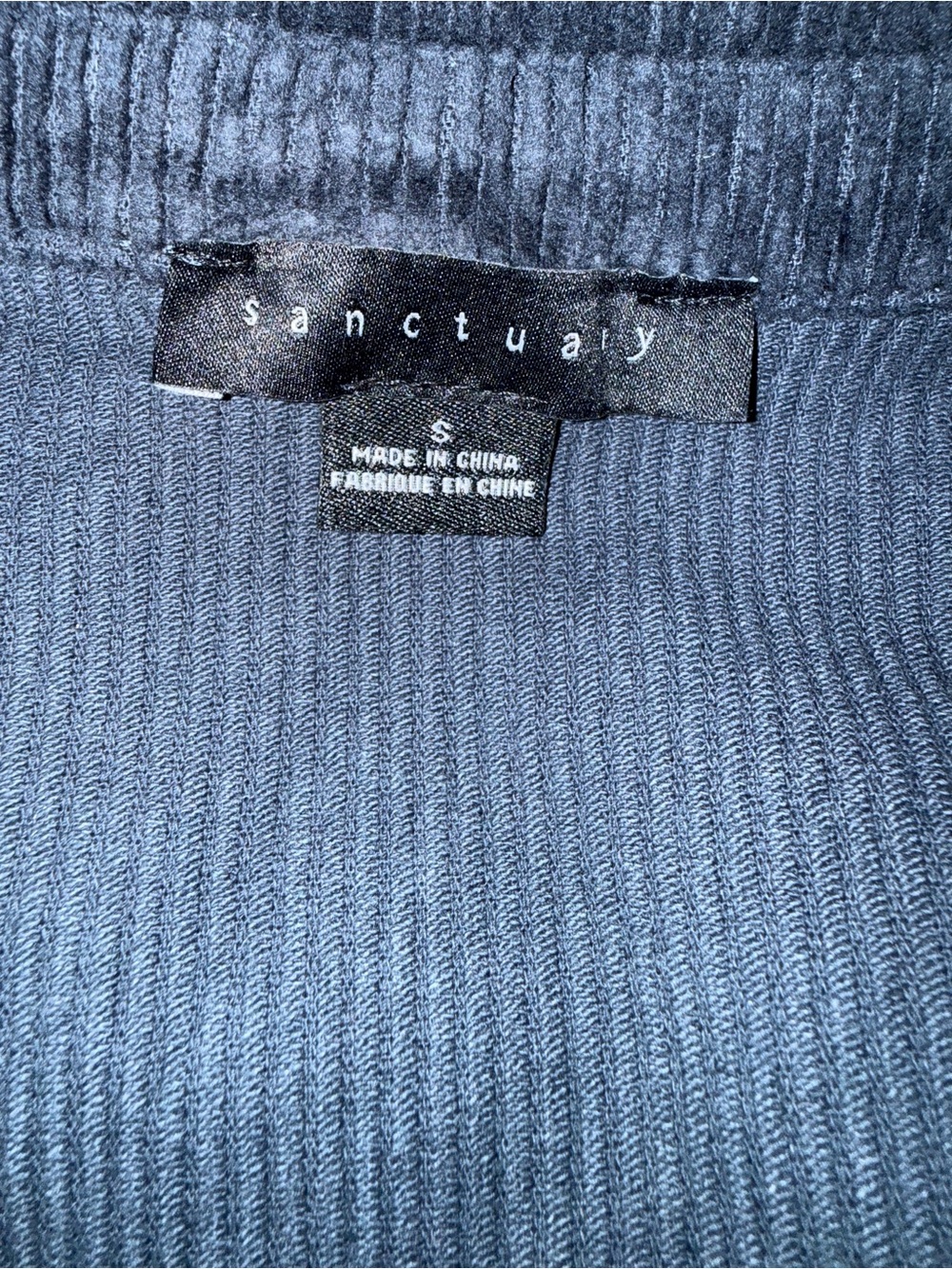Sanctuary Navy Blue Corduroy Shacket Jacket - Picture 6 of 6